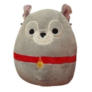 Squishmallows Tramp Plush Kids Grey Excellent Disney Lady and the Tramp Dog